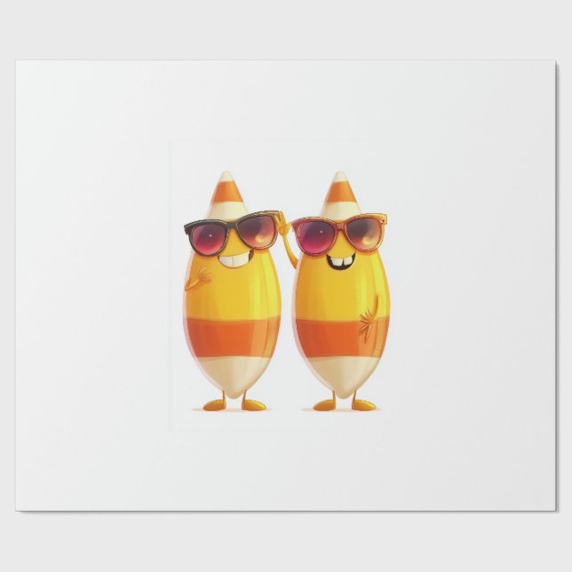  Candy Corn Crew Wrapping Paper (Flat)