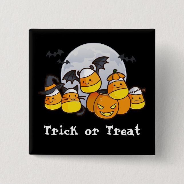 Candy Corn Critters Pinback Button (Front)