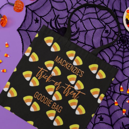 Candy Corn Custom Halloween Treat Bag