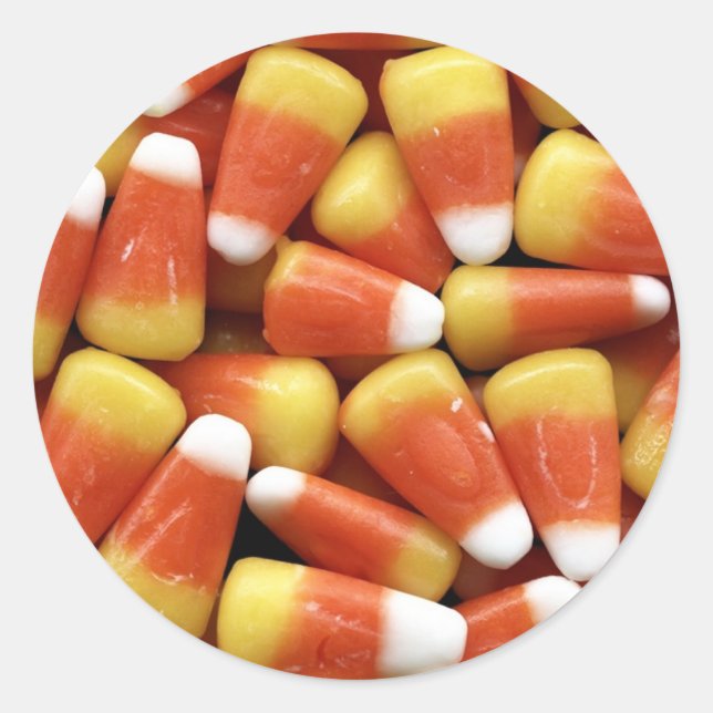 Candy Corn Customizable Stickers (Front)