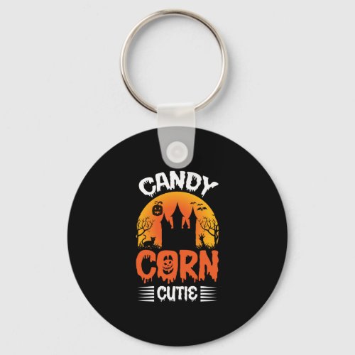 Candy Corn Cutie Halloween Keychain