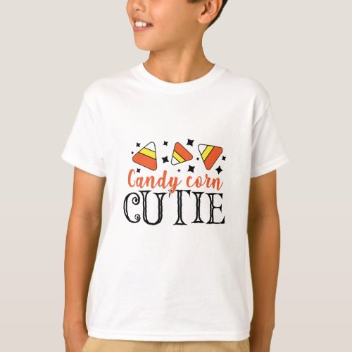 Candy Corn Cutie Halloween Trick Or Treat T_Shirt