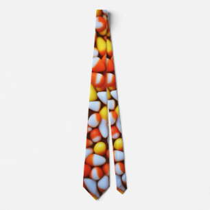 Candy Corn Design Neck Tie