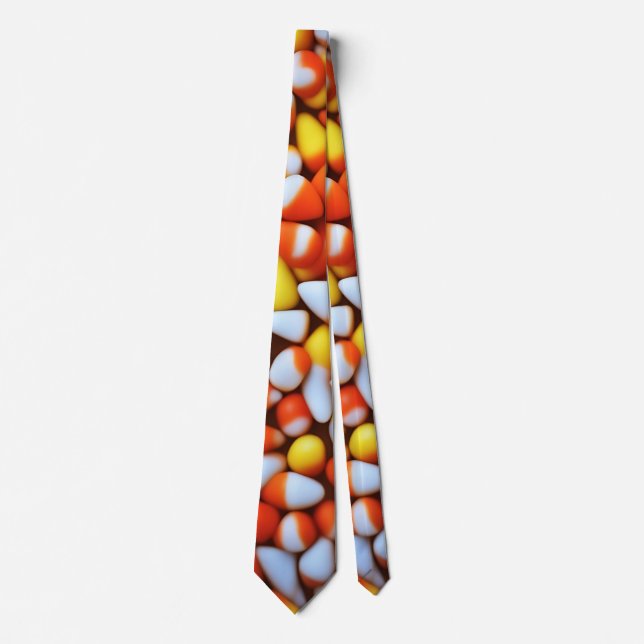 Candy Corn Design  Neck Tie (Front)