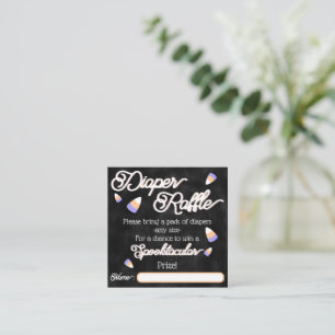 Candy Corn Diaper Raffle Enclosure Card