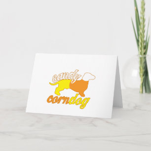 Candy Corn Dog Card