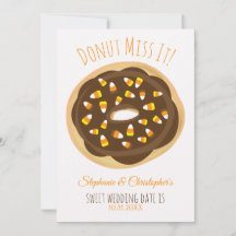 Candy Corn Donut Halloween Wedding