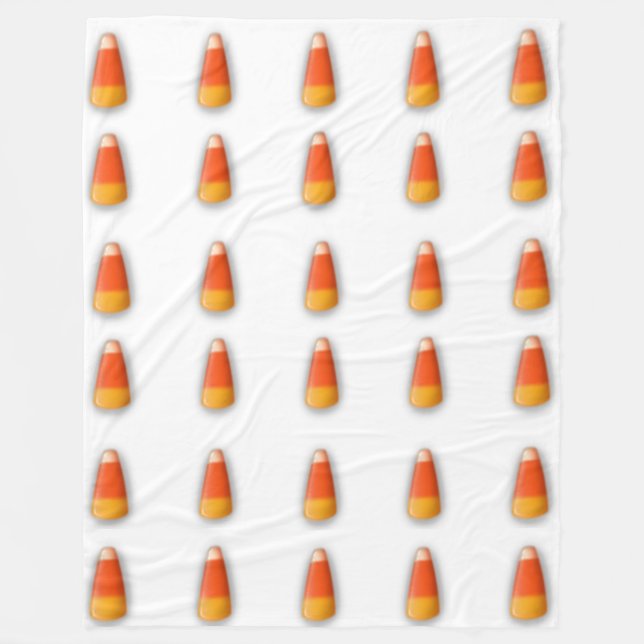 Candy Corn Fleece Blanket (Front)