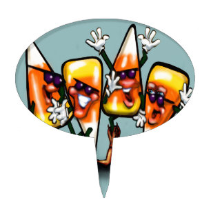 Candy Corn Gang Cake Topper