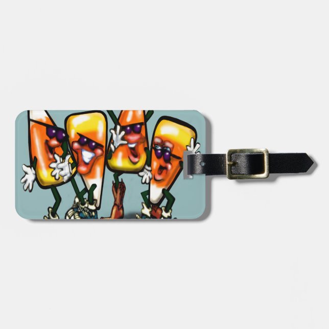 Candy Corn Gang Luggage Tag (Front Horizontal)