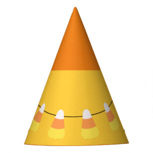Candy corn garland halloween cute bow party hat