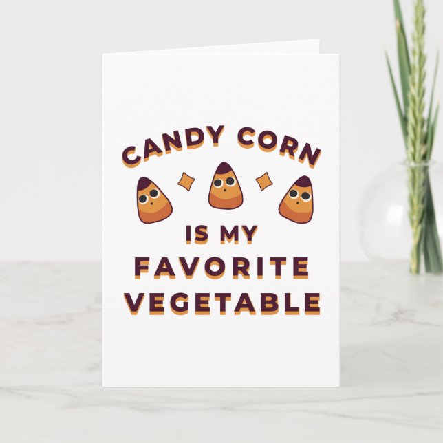 Candy Corn Halloween Card (Front)