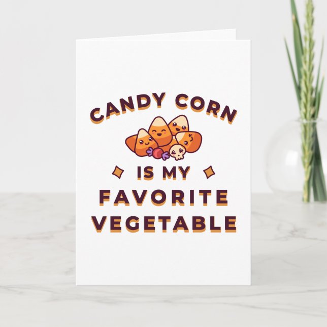 Candy Corn Halloween Card (Front)
