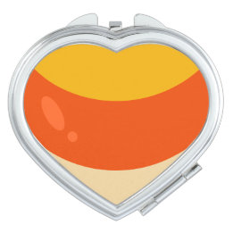 Candy Corn Halloween Compact Mirror