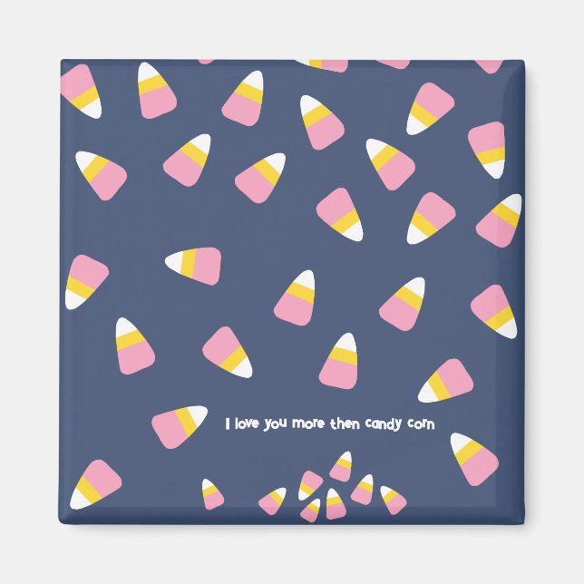 Candy corn Halloween Fall Sweets Custom Add Magnet (Front)