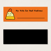 Candy Corn Halloween Games Voting Card (Front & Back)