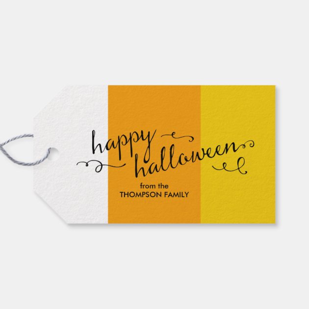 Candy Corn Halloween Gift Tags