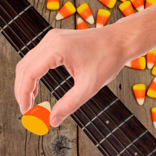 Candy Corn Halloween Guitar Pick
