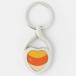 Candy Corn Halloween Keychain