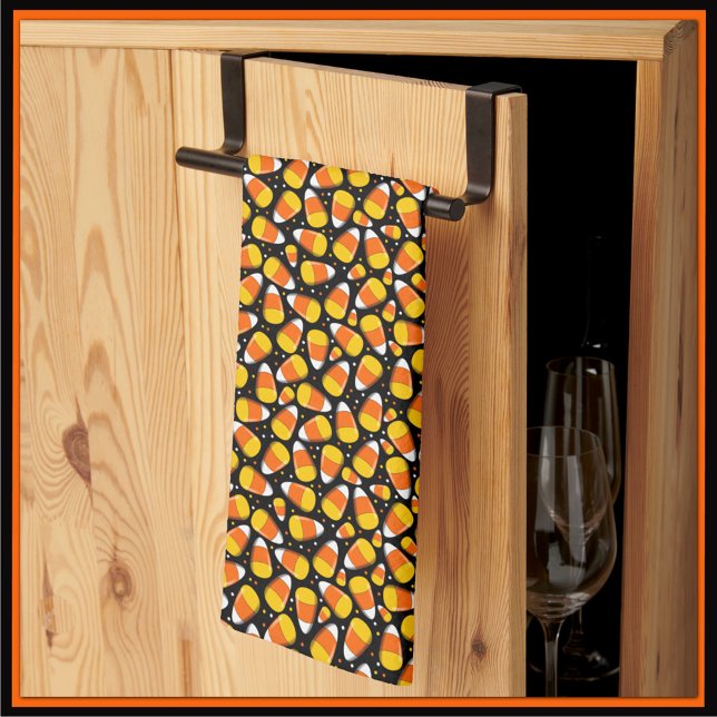 Candy Corn Halloween Kitchen Towel (Creator Uploaded)