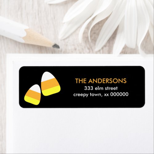 Candy Corn Halloween Labels