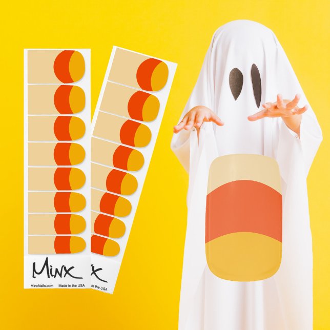 Candy Corn Halloween Minx Nail Art (Creator Uploaded)
