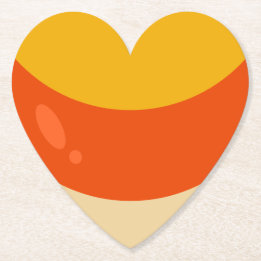 Candy Corn Halloween Paper Coaster