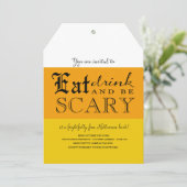 Candy Corn Halloween Party Invitation (Standing Front)