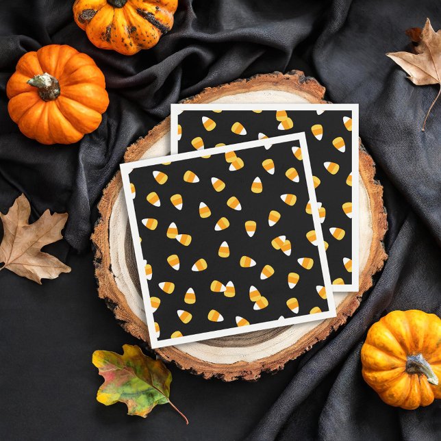 Candy Corn Halloween Party Napkins (Creator Uploaded)