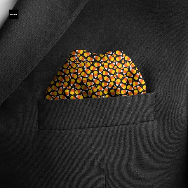 Candy Corn Halloween Pocket Square Bandana (Creator Uploaded)