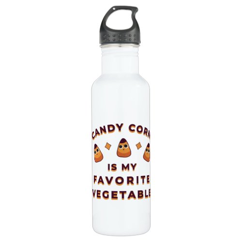Candy Corn Halloween Stainless Steel Water Bottle