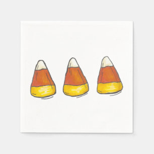 Candy Corn Halloween Thanksgiving Trick or Treat Napkins