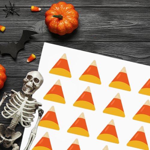 Candy Corn Halloween Triangle Sticker