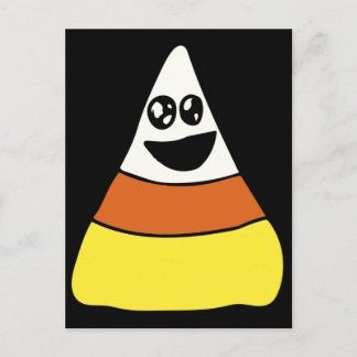 Candy Corn Happiness Halloween Cute Candies        Postcard
