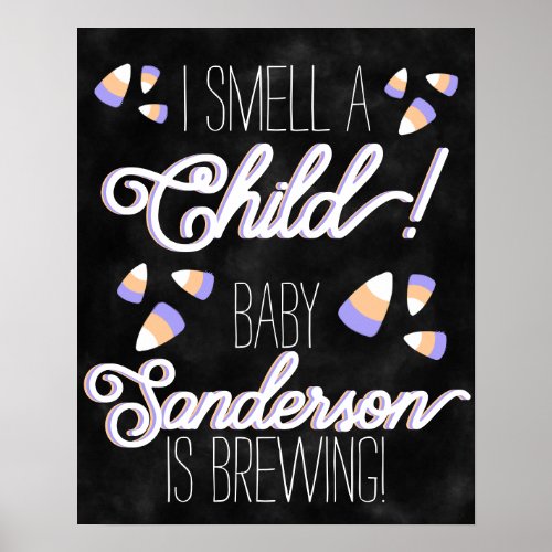 Candy Corn I Smell a Child Personalized Poster