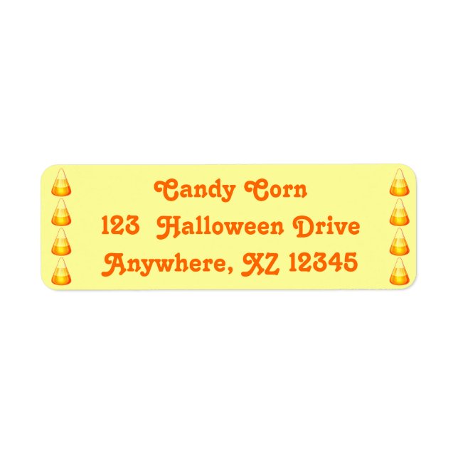 Candy Corn Label (Front)