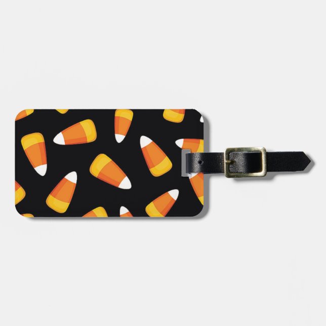 Candy Corn Luggage Tag (Front Horizontal)