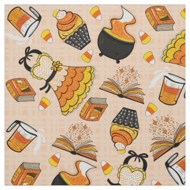 Candy Corn Magic Fabric (Swatch)