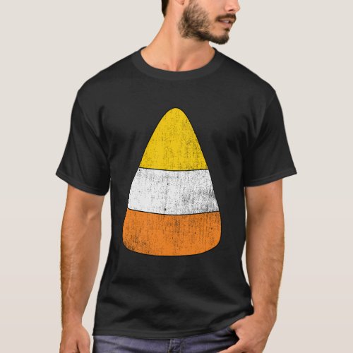 Candy Corn Melted Candies Candy Fanatic Halloween  T_Shirt