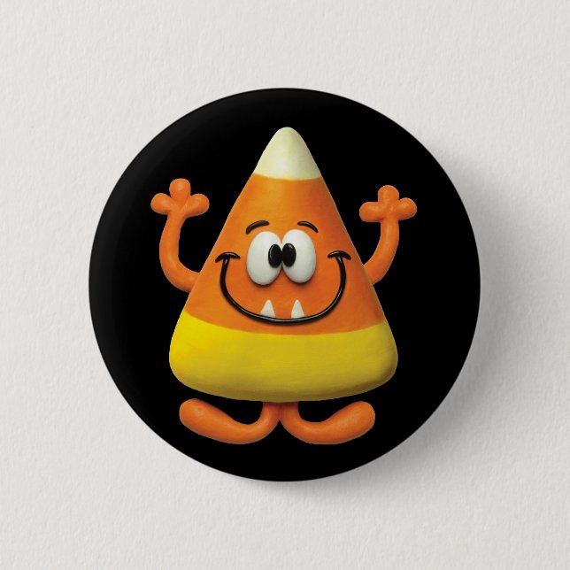 Candy Corn Monster Button (Front)