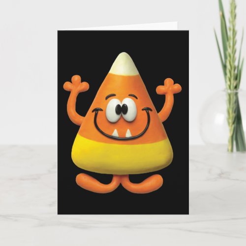 Candy Corn Monster Card