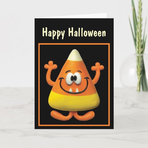Candy Corn Monster Card