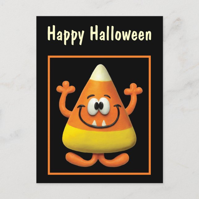 Candy Corn Monster Postcard (Front)