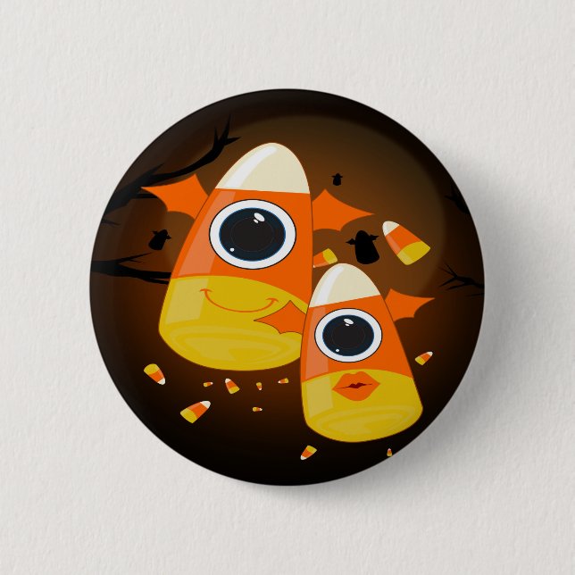 Candy Corn Monsters Button (Front)