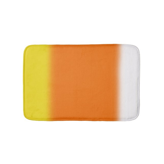 Candy Corn Ombre Bathroom Mat (Front)