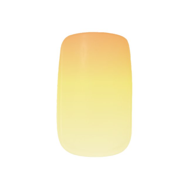 Candy Corn Ombre Minx Nail Wraps (Right Thumb)