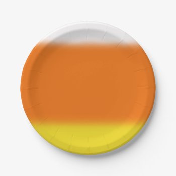 Candy Corn Ombre Paper Plates by BlakCircleGirl at Zazzle