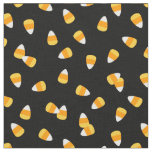 Candy Corn on Black Fabric