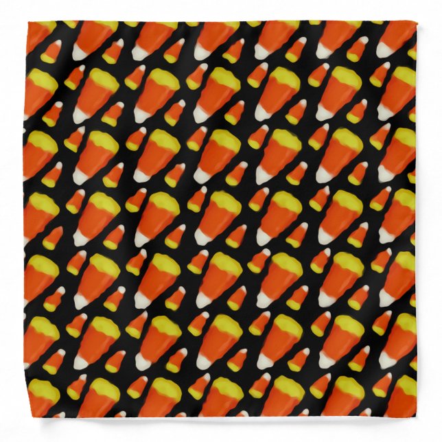 Candy Corn Pattern  Bandana (Front)