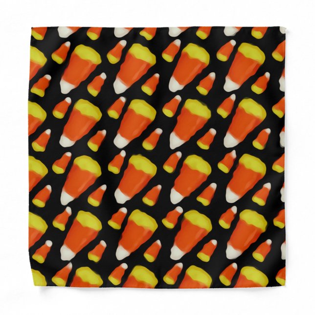 Candy Corn Pattern  Bandana (Front)